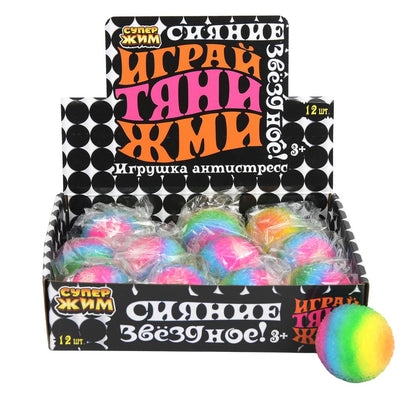 Игрушка-антистресс супер-мялка на мукполнение,светильник Супер Жим уп-12шт в кор.8уп
