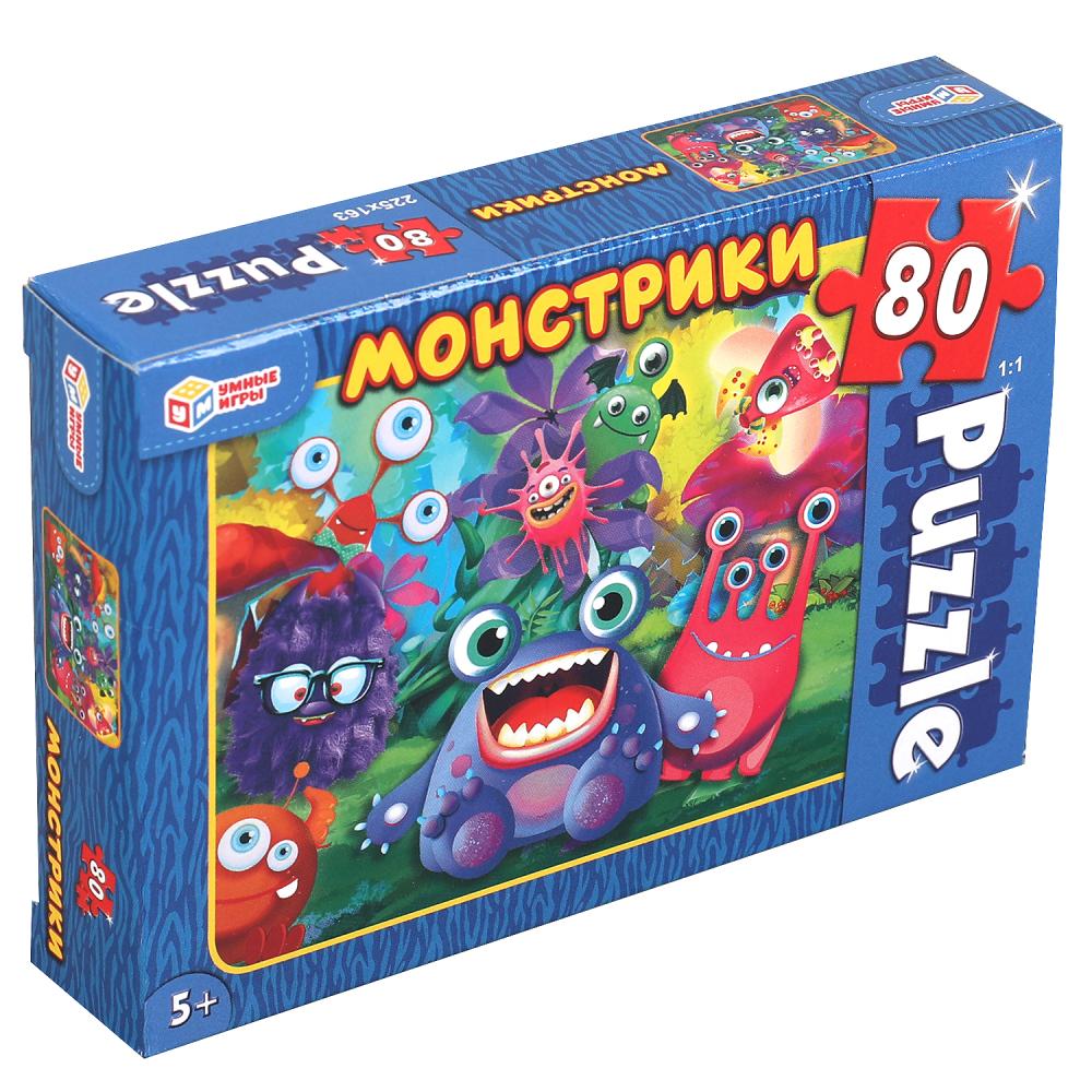 Monstres. пазлы классические в коробке. пазл 80 détails. Jeux gratuits Tous les jeux 16шт в кор8уп