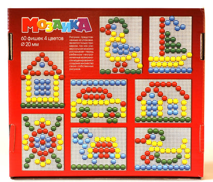 Мозаика d 20/4цв/60шт/1 поле (арт.00978)