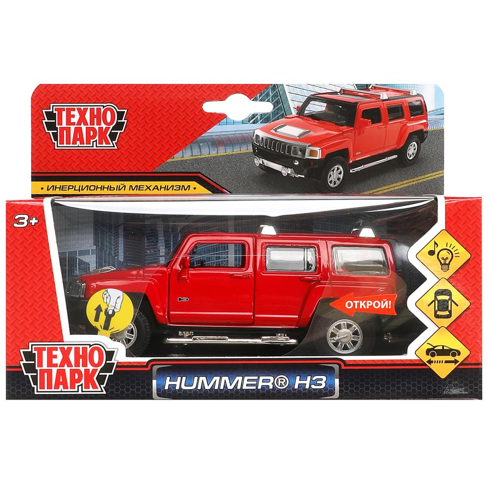 Машина металл светзвук HUMMER h3, 14,4 см, двери, багажник, инерция Технопарк в кор.2*24шт