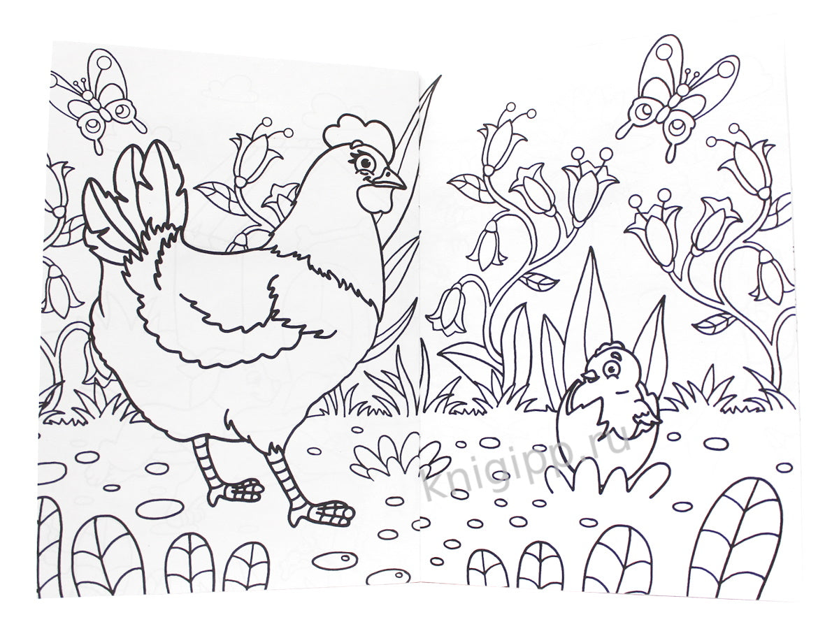 РАСКРАСКА А5 эконом. НА ФЕРМЕ