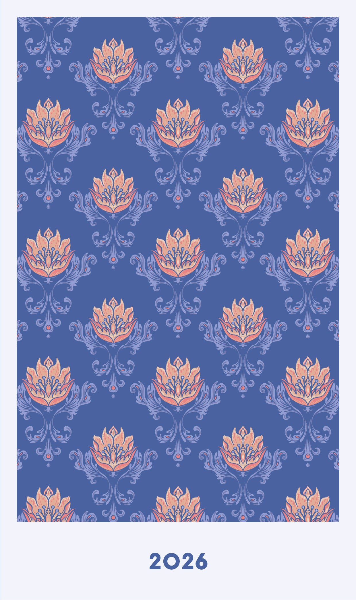 Мини ежедневник. Уильям Моррис (А6, 80 л., мягкая обложка, синий)