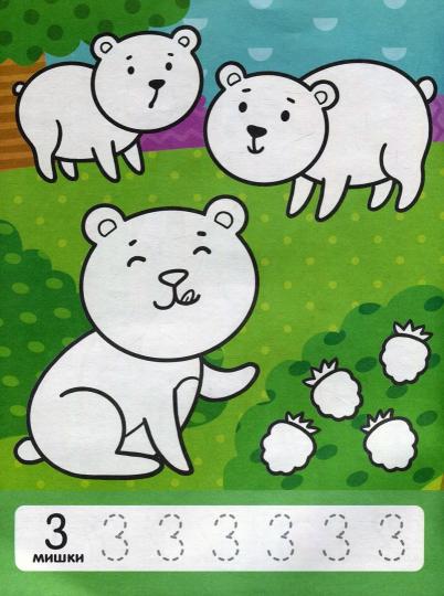 Считаем в лесу:книжка-раскраска