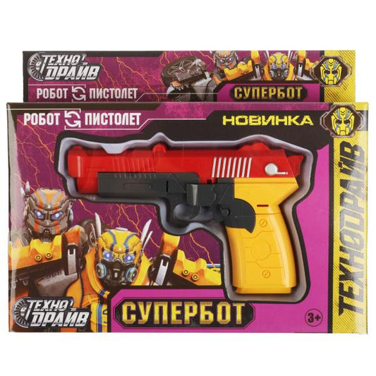 Пистолет трансформирующийся в робота, кор.18*11,5*3,5см технодрайв ТЕХНОДРАЙВ в кор.3*108шт