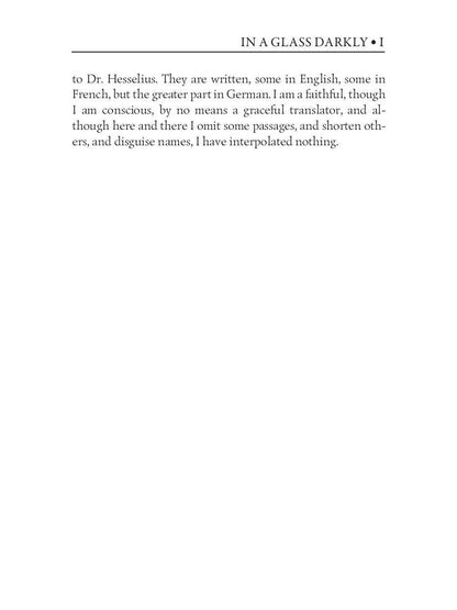 In a Glass Darkly 1. Green Tea, The Familiar & Mr. Justice Harbottle = Сквозь тусклое стекло 1: на англ.яз