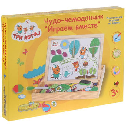 Игрушка дер. "Буратино" "Три кота", набор Чудо-чемоданчик Играем вместе на русском. кор. в кор.30шт