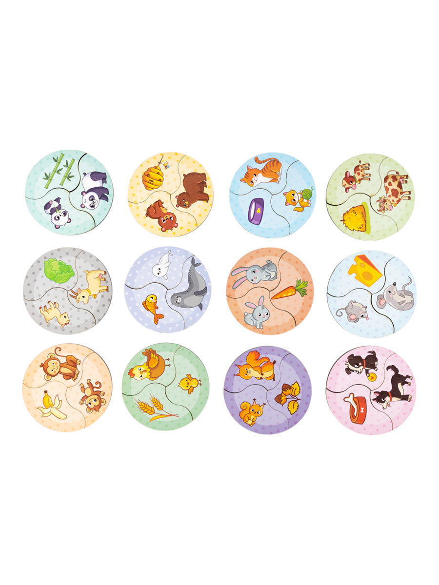 Пазлы из дерева. Мои первые пазлы "Мама и малыш" 36 эл