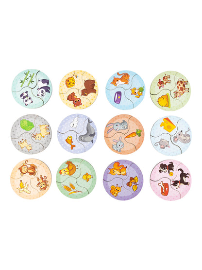 Пазлы из дерева. Мои первые пазлы "Мама и малыш" 36 эл