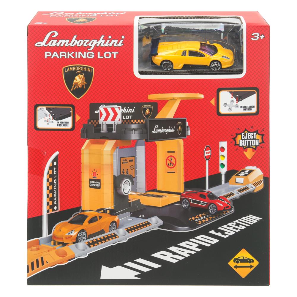 Игрушка пластик парковка +1 машин, lamborghini,кор. - в кор.2*32шт