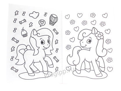 РАСКРАСКА А5 эконом. ПОНИ