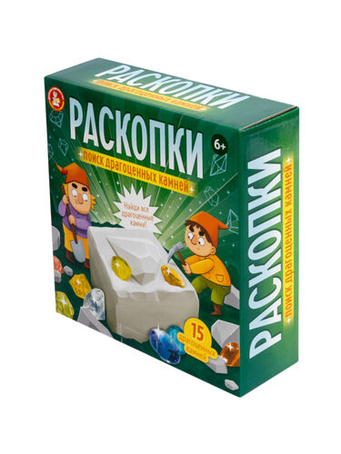 Раскопки "Поиск драгоценных камней" (15 камней)