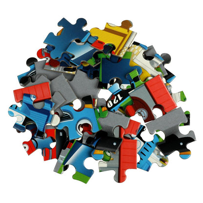 Весёлый автобус. Пазлы в коробке 35 деталей. MINI. 90х65х25 мм. Умные игры в уп.32шт в кор.8уп