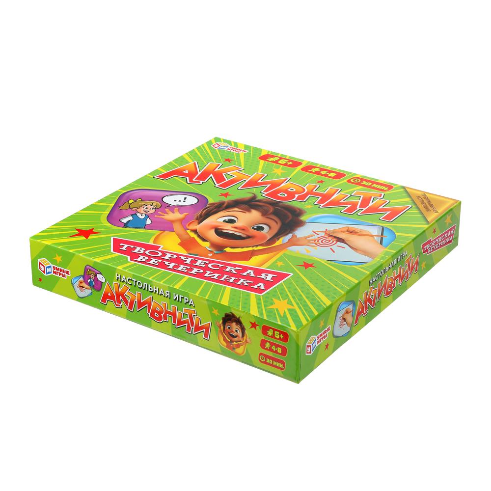Активнити. Творческая вечеринка. Игра-квадрат. 80 карточек. Премиум. Умные игры в кор.10шт