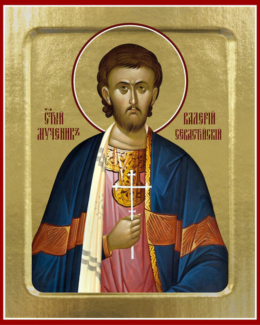 Икона Валерия Севастийского, мученика (на дереве): 125 х 160