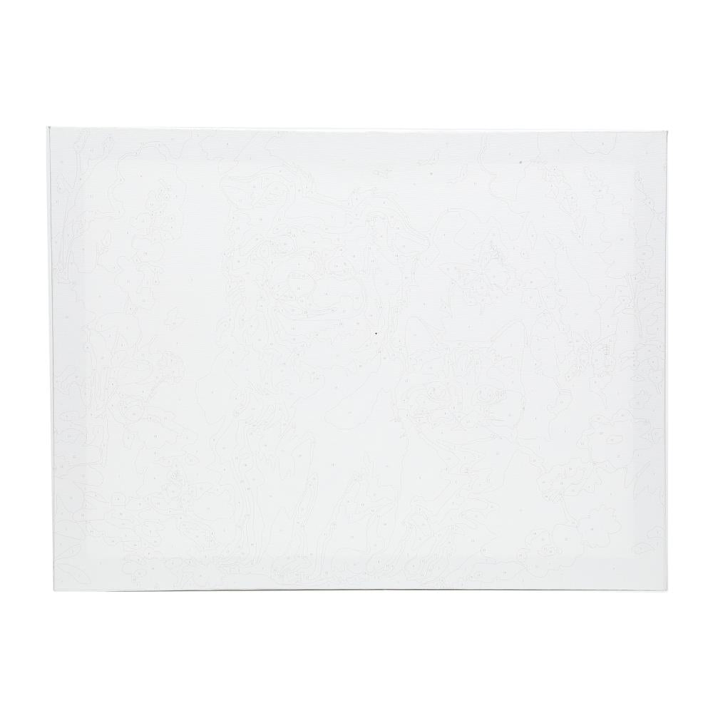 Холст по номерам на подрамнике 30*40 см друзья МУЛЬТИ АРТ в кор.24шт