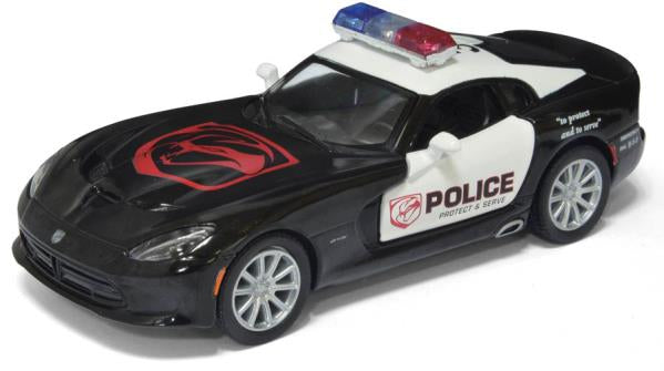 Машина металл. инерц. srt viper gts 2013 полицейский открыв. двери в дисплее Kinsmart уп-12шт в кор.2*6уп