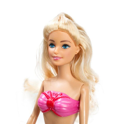 Кукла 29см русалка с пластиковым хвостом, дельфин, блист КАРАПУЗ в кор.24шт