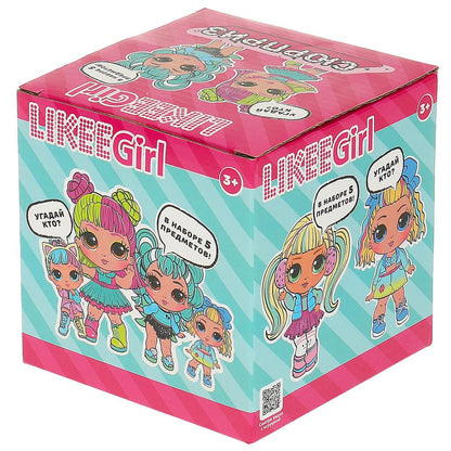 Шар-сюрприз, кукла 8см, аксессуары 4шт LIKEE GIRL в кор.2*96шт