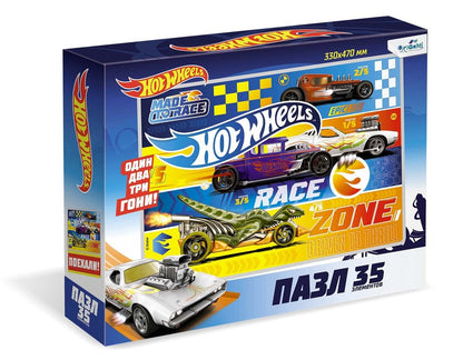 Hot Wheels.Пазл-35гиг. Гонка, 05855