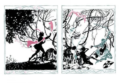 Спящая красавица (художник А. Рэкхем)