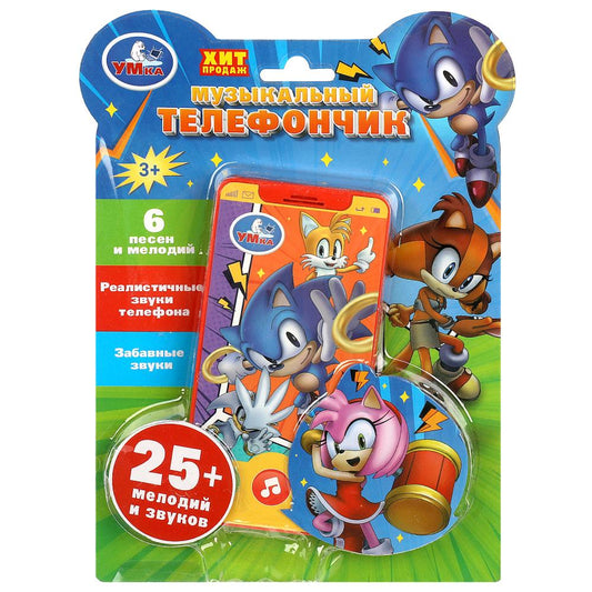 HT830-R59 Музыкальный телефончик 25+ песен и звуков.блист.бат. Умка в кор.120шт