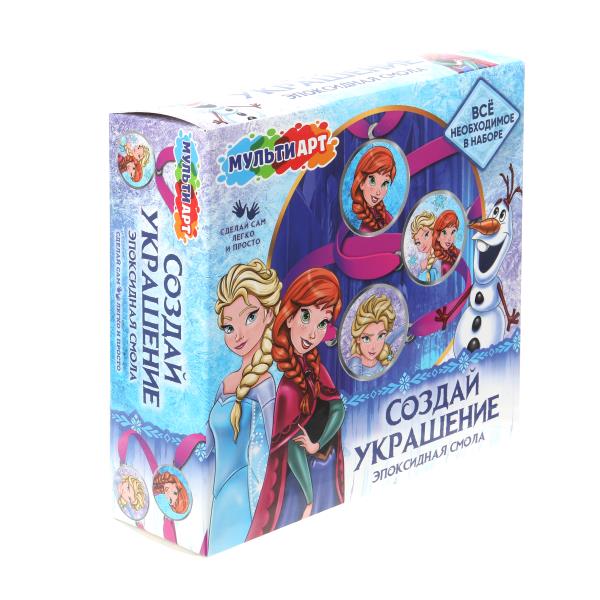 Набор для создания украшений с эпоксидной смолой снежная принцесса МУЛЬТИ АРТ в кор.40шт