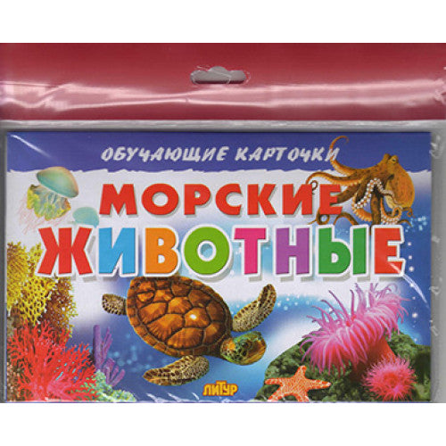 Карточки (европодвес). Морские животные ; Карточки (европодвес). Морские животные