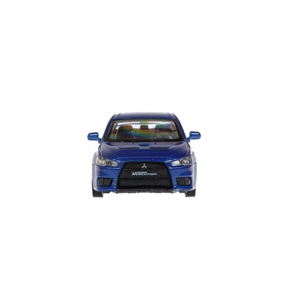 Машина металл MITSUBISHI lancer Evolution, 11,4 см, двери, инерц., кор. Технопарк в кор.2*48шт