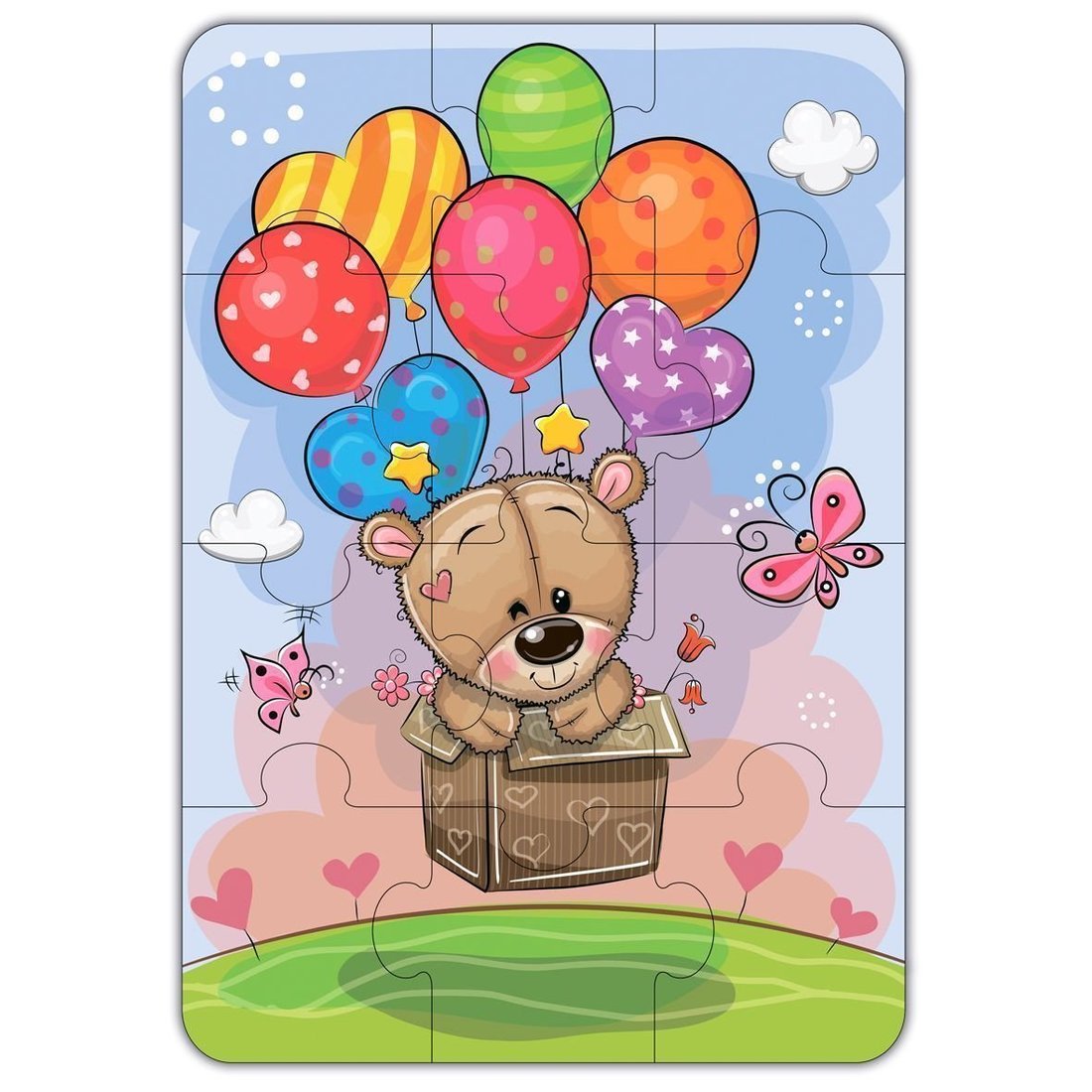 Дрофа. Baby Puzzle. "Мишка и воздушные шары" арт.3844
