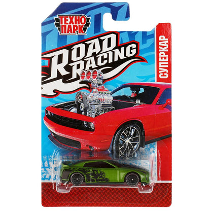 Machine en métal ROAD RACING SUISSE 7,5 cm, dans un assortiment, en blister. Parc technologique en cor.2*360шт