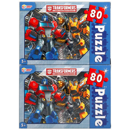 Трансформеры. Пазлы классические в коробке. Пазл 80 деталей. Умные игры в уп.16шт в кор.8уп