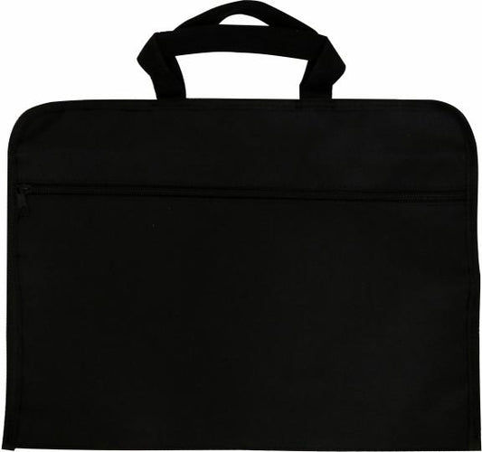 Портфель A4 текстиль черный,63753Black