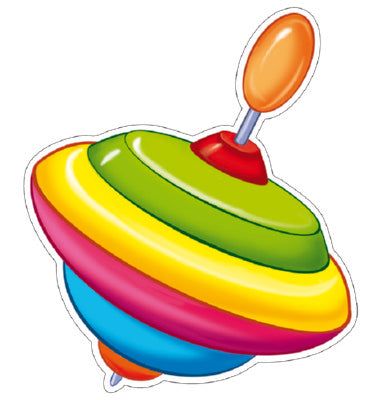 АКЦИЯ ФМ-10516 Плакат вырубной А4. Юла (с блестками в лаке)