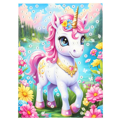 Аппликация пайетками 3D волшебный единорог МУЛЬТИ АРТ в кор.100шт