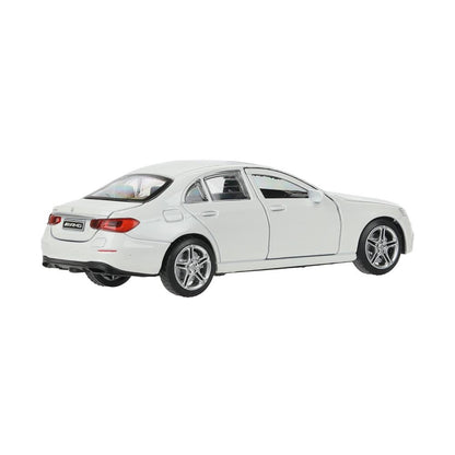 Машина металл MERCEDES-BENZ e-class amg 12см, дв,баг,ин,белый, кор. Технопарк в кор.2*36шт