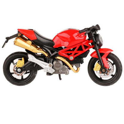 2004I099-R2Модель металл СТРИТБАЙК 11см, руль поворач, подвеска, подножка, кор. Технопарк в кор.5*48