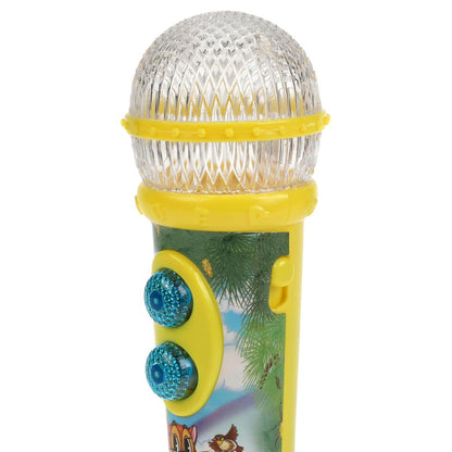 Микрофон со светом 25 песен,звуков на рус и англ языках, аплодисменты.блист.бат. Умка в кор.72шт