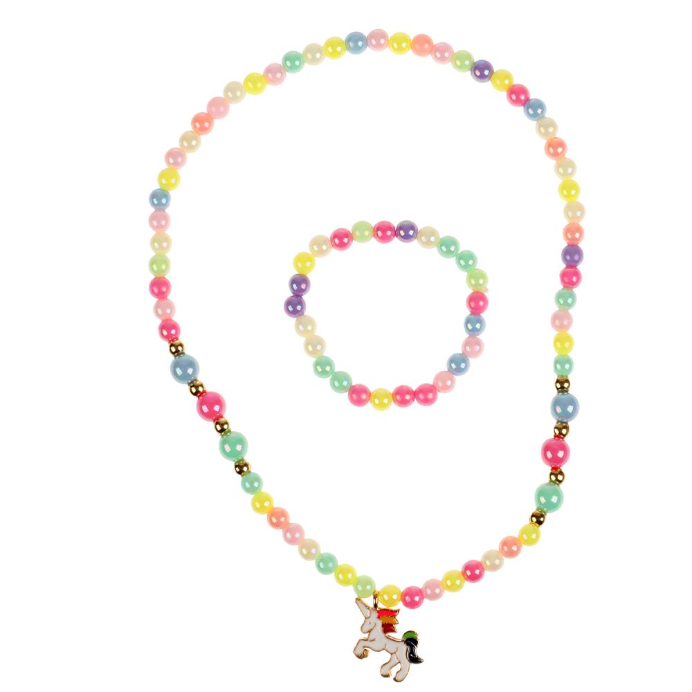 Аксесс. д/девочек ЭНЧЕНТИМАЛС набор бижутерии (кулон+браслет) единорог МИЛАЯ ЛЕДИ уп-10шт в кор.50уп