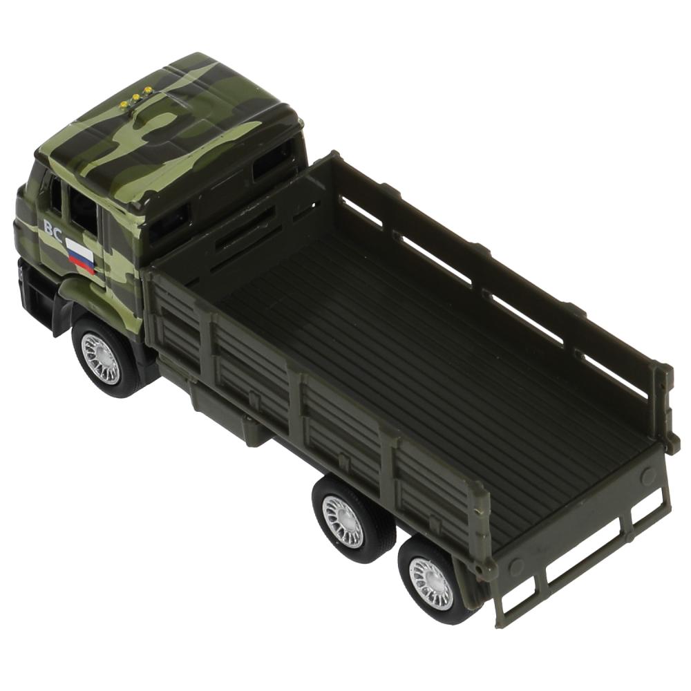 Машина металл KAMAZ , 12 см, дв., баг., инерц.+дорож. знаки, кор. Технопарк в кор.2*24шт