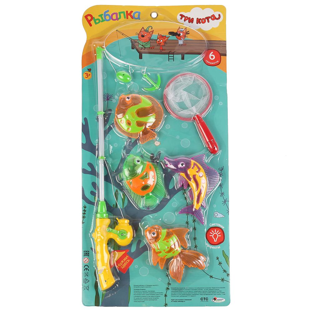 Игра рыбалка, ТРИ КОТА свет, на блистере (русс. уп.) 57,5*28*4,5см Играем вместе в кор.2*30шт