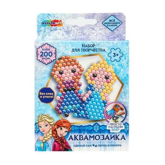 Аквамозаика 200 бусин фроузен МУЛЬТИ АРТ в кор.48шт