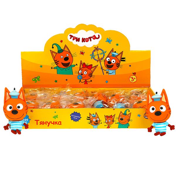 TG-211019-1-CAT2-SD (48) Тянучка Коржик Три Кота песок, дисплей.28*16,5*9,3см Супер Жим уп-12шт в ко