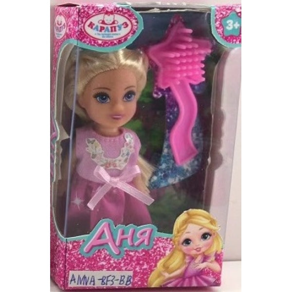 Кукла Анечка 12см, акс., кор КАРАПУЗ в кор.120шт