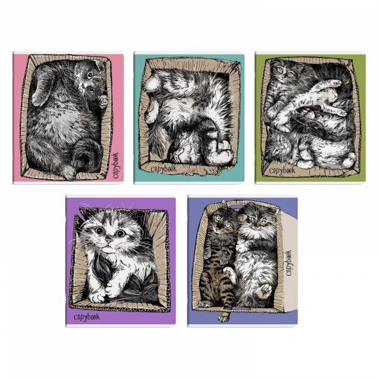 Тетрадь 48л,ЖИЗНЬ КОТОВ,ассортимент,59112