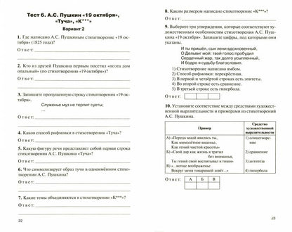 Литература 8кл Зубова