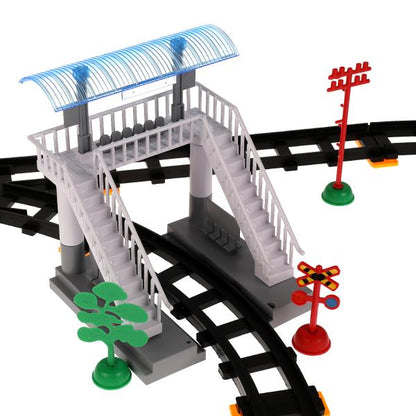 Железная дорога р/у, свет-звук, длина пути 351см, кор.59*30,5*5см ИГРАЕМ ВМЕСТЕ в кор.2*9шт