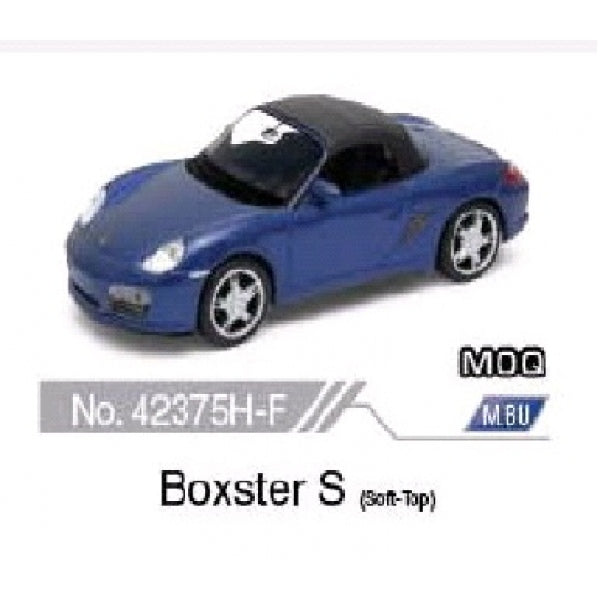 Машина металл 4.75" porsche boxster s инерц. открыв. двери в дисплее уп-12шт в кор.2*6уп