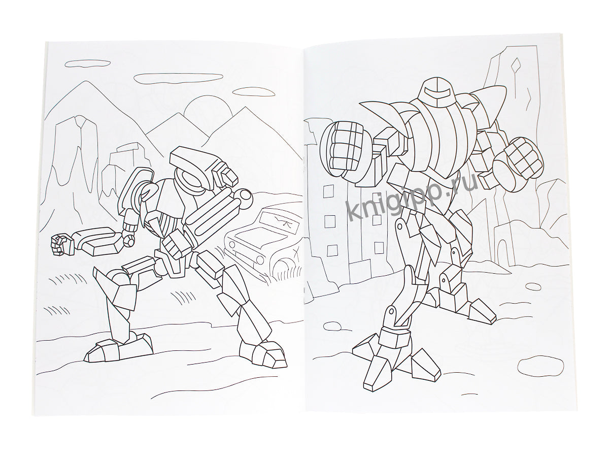 РАСКРАСКА С РОБОТОМ. УДИВИТЕЛЬНЫЕ РОБОТЫ