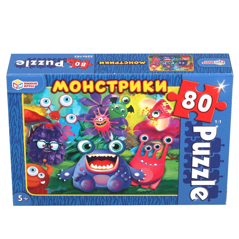 Monstres. пазлы классические в коробке. пазл 80 détails. Jeux gratuits Tous les jeux 16шт в кор8уп