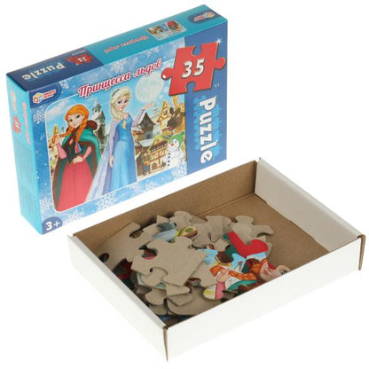 Принцесса льдов. Макси-пазлы в коробке. Пазл 35 деталей. Умные игры в кор.24шт